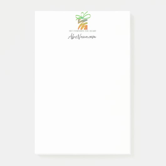 Plaats uw Logo hier tablet Post-it® Notes (Voorkant)