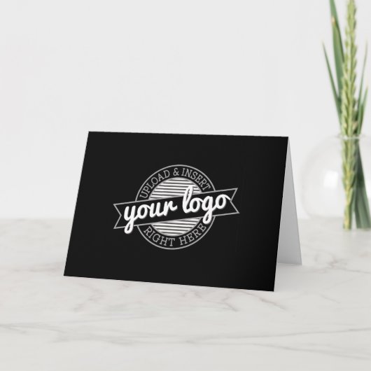 Plaats uw Logo op de voorkant - QR-code Terug Notitiekaartje (Voorkant)