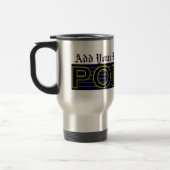 (Plaats uw Rank en naam in) POLICE 3 Travel Mug Reisbeker (Links)