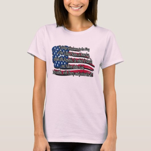 PLAATS VAN ALLEGIANCE Patriotic T-shirt (Voorkant)