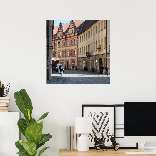 Plaats van Ansbach Duitsland Poster (Thuiskantoor)