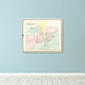 Plaats van Appleton, provincie Outagamie Co Canvas Afdruk (Insitu (Houten vloer))