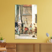 Plaats van Apport-Parijs voor Grand Canvas Afdruk (Insitu (Woonkamer))