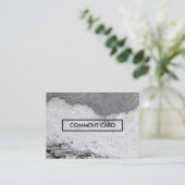 plaats van commentaar visitekaartje (Staand voorkant)