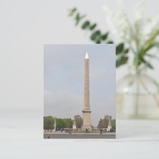 Plaats van de Concorde in Parijs Frankrijk Briefkaart (Staand voorkant)