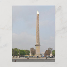 Plaats van de Concorde in Parijs Frankrijk Briefkaart