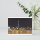 Plaats van de concorde in Parijs 's nachts Briefkaart (Staand voorkant)