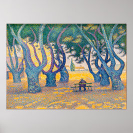 Plaats van de ices, St. Tropez, door Paul Signac Poster