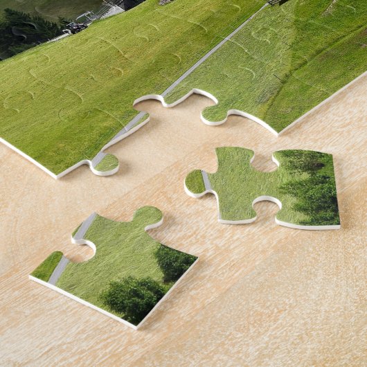 Plaats van de Italiaanse Dolomites - Jigzaag Puzzl Legpuzzel (Zijkant)