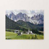Plaats van de Italiaanse Dolomites - Jigzaag Puzzl Legpuzzel (Horizontaal)