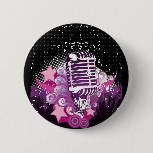 Plaats van de microfoon ronde button 5,7 cm