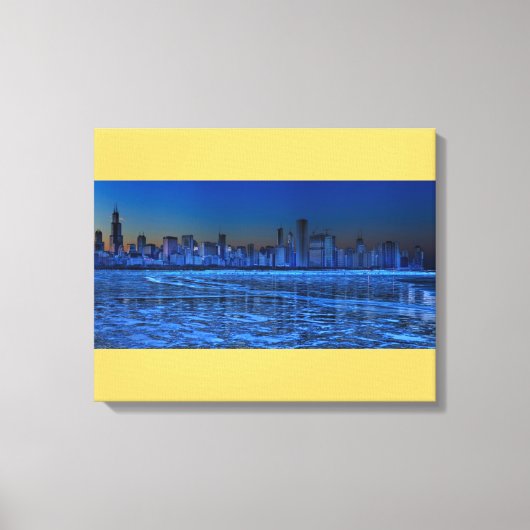 Plaats van de schouders en het meer Michigan Canvas Afdruk (Voorkant)