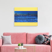 Plaats van de schouders en het meer Michigan Canvas Afdruk (Insitu (Woonkamer))