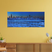 Plaats van de schouders en het meer Michigan Canvas Afdruk (Insitu (Woonkamer))