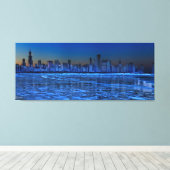 Plaats van de schouders en het meer Michigan Canvas Afdruk (Insitu (Houten vloer))