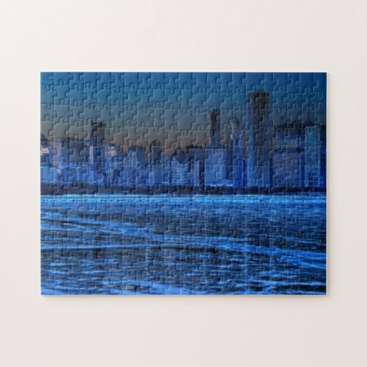 Plaats van de schouders en het meer Michigan Legpuzzel (Horizontaal)