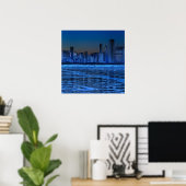 Plaats van de schouders en het meer Michigan Poster (Thuiskantoor)