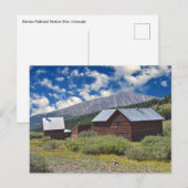 Plaats van het station Boreas Railroad, Colorado Briefkaart (Voorkant / Achterkant)