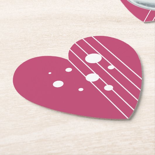 Plaats van liefde kartonnen onderzetters (Gekanteld)