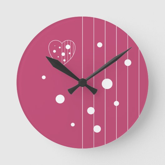Plaats van liefde ronde klok (Voorkant)