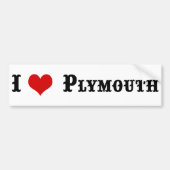 Plaats van PLYMOUTH MA Bumpersticker (Voorkant)