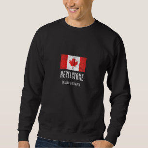 Plaats van Revelstoke Canada: Canadese vlag Merch  Trui