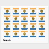 Plaats van San Jose vlag Vierkante Sticker (Vel)