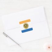 Plaats van San Jose vlag Vierkante Sticker (Envelop)