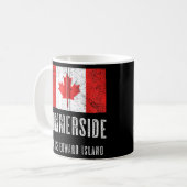 Plaats van Summerside Canada: Canadese vlag Merch Koffiemok (Voorkant links)