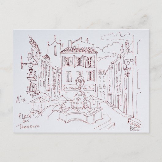 Plaats van tanneurs | Aix en Provence, Frankrijk Briefkaart (Voorkant)