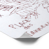 Plaats van tanneurs | Aix en Provence, Frankrijk Poster (Hoek)