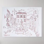 Plaats van tanneurs | Aix en Provence, Frankrijk Poster (Voorkant)