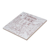 Plaats van tanneurs | Aix en Provence, Frankrijk Tegeltje (Zijkant)