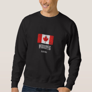 Plaats van Winnipeg Canada: Canadese vlag Merch Zi Trui