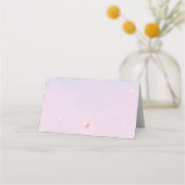 Plaats voor Unicorn-verjaardagsfeest Plaatskaartje (Achterkant)