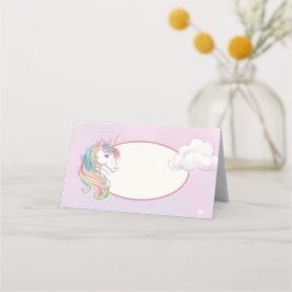Plaats voor Unicorn-verjaardagsfeest Plaatskaartje