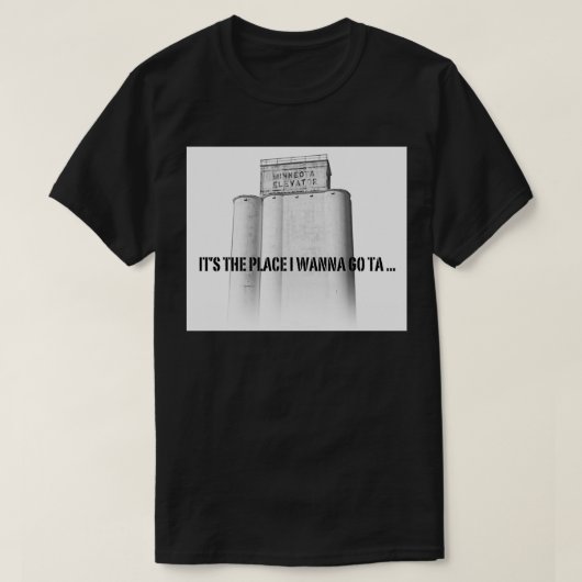 Plaats waar ik heen wil t-shirt (Design voorkant)