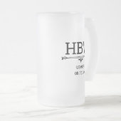 Plaatsaanwijzer Initiaal Matglas Bierpul (Voorkant rechts)