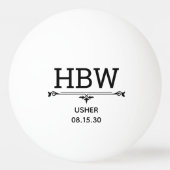 Plaatsaanwijzer Initiaal Pingpongbal (Voorkant)