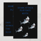 PLAATSDATUM "SHARK ATTACK" KAART (Voorkant / Achterkant)