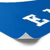 Plaatselijk eten / borstvoeding / cursief poster (Hoek)