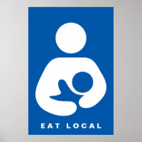 Plaatselijk eten / borstvoeding / cursief