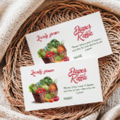 Plaatselijk gekweekt Baby shower op de boerenmarkt Informatiekaartje