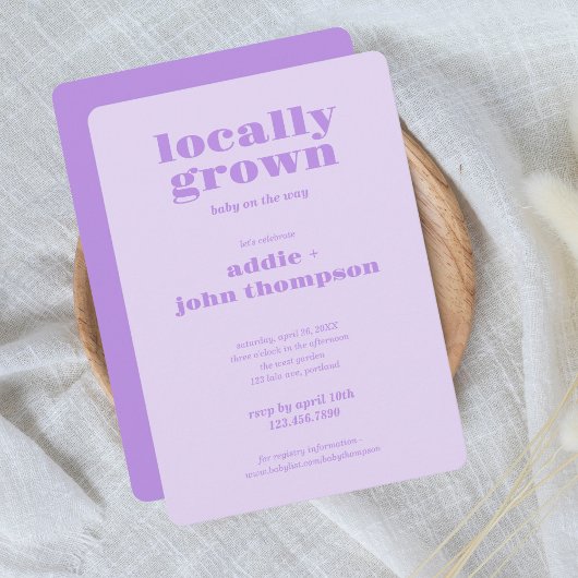 Plaatselijk gekweekte uitnodiging | Colorblock PAA