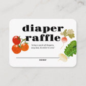 plaatselijk geteeld | Inzetstuk luierloof | Groent Informatiekaartje (Voorkant)