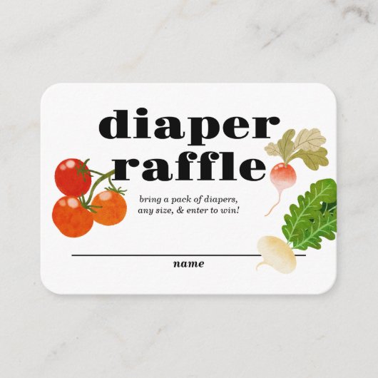 plaatselijk geteeld | Inzetstuk luierloof | Groent Informatiekaartje (Voorkant)