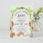 Plaatselijk geteelde Baby, het Baby shower van de  Kaart (Staand voorkant)