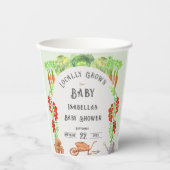 Plaatselijk geteelde Baby, het Baby shower van de  Papieren Bekers (Voorkant)