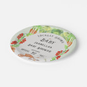 Plaatselijk geteelde Baby, het Baby shower van de  Papieren Bordje (Gekanteld)