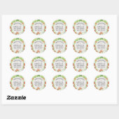 Plaatselijk geteelde Baby, het Baby shower van de  Ronde Sticker (Vel)
